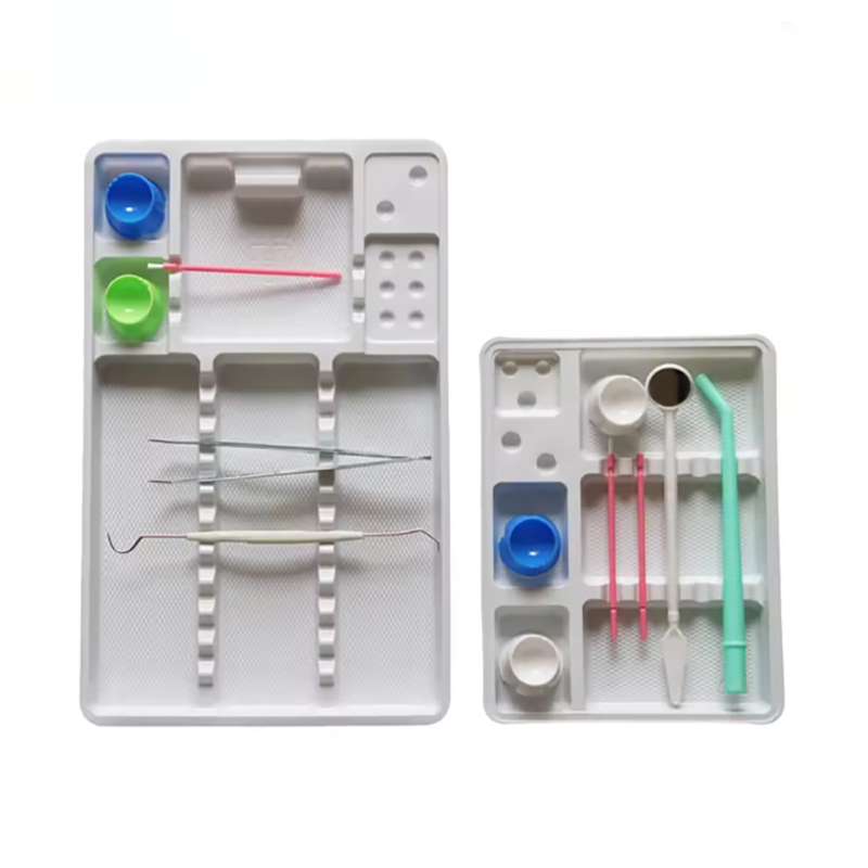 Teeth Whitening Tray - 10pcs Dental Disposable Instrument Tray Plastic