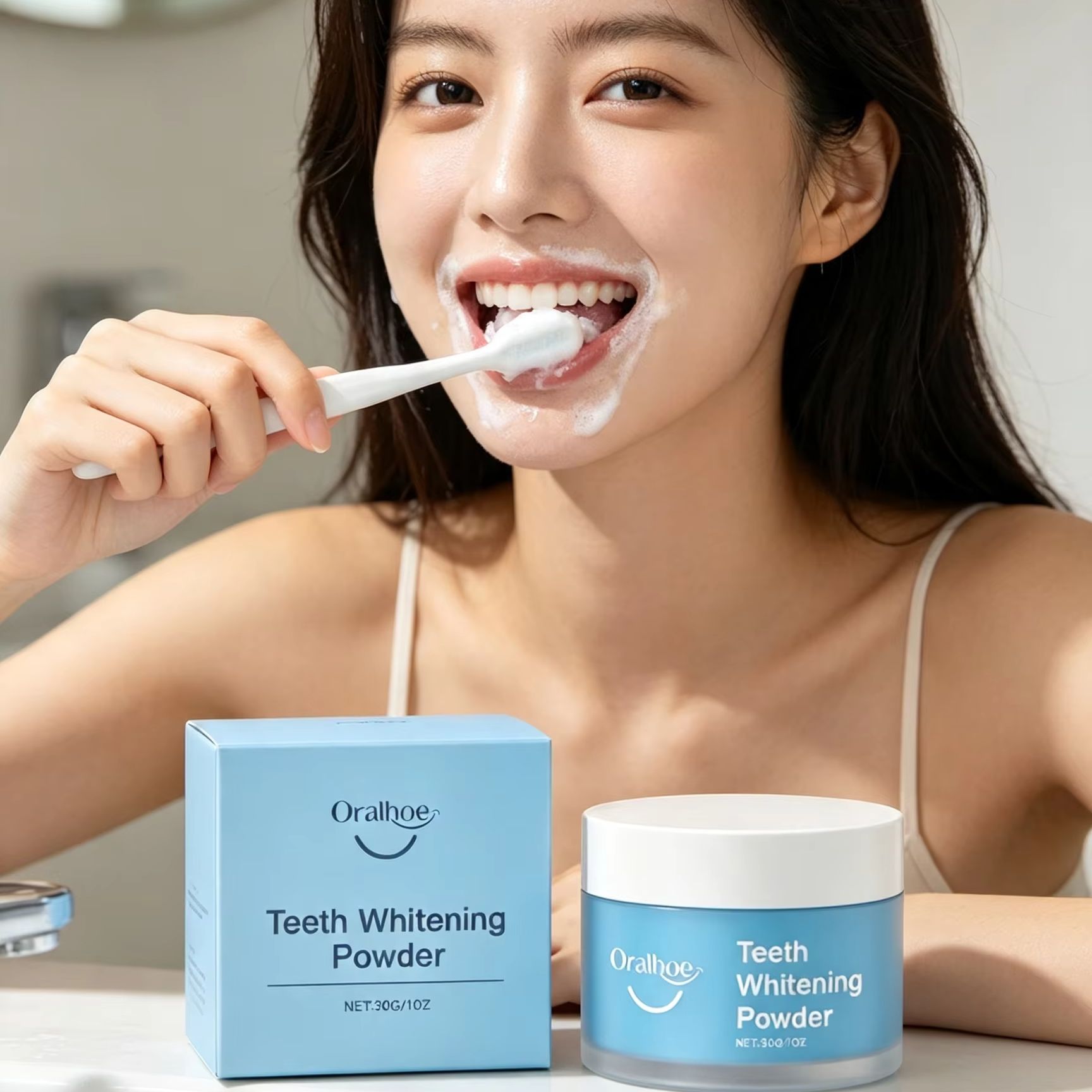 Teeth Whitening Price - Oralhoe Tooth Powder for Brushing Teeth