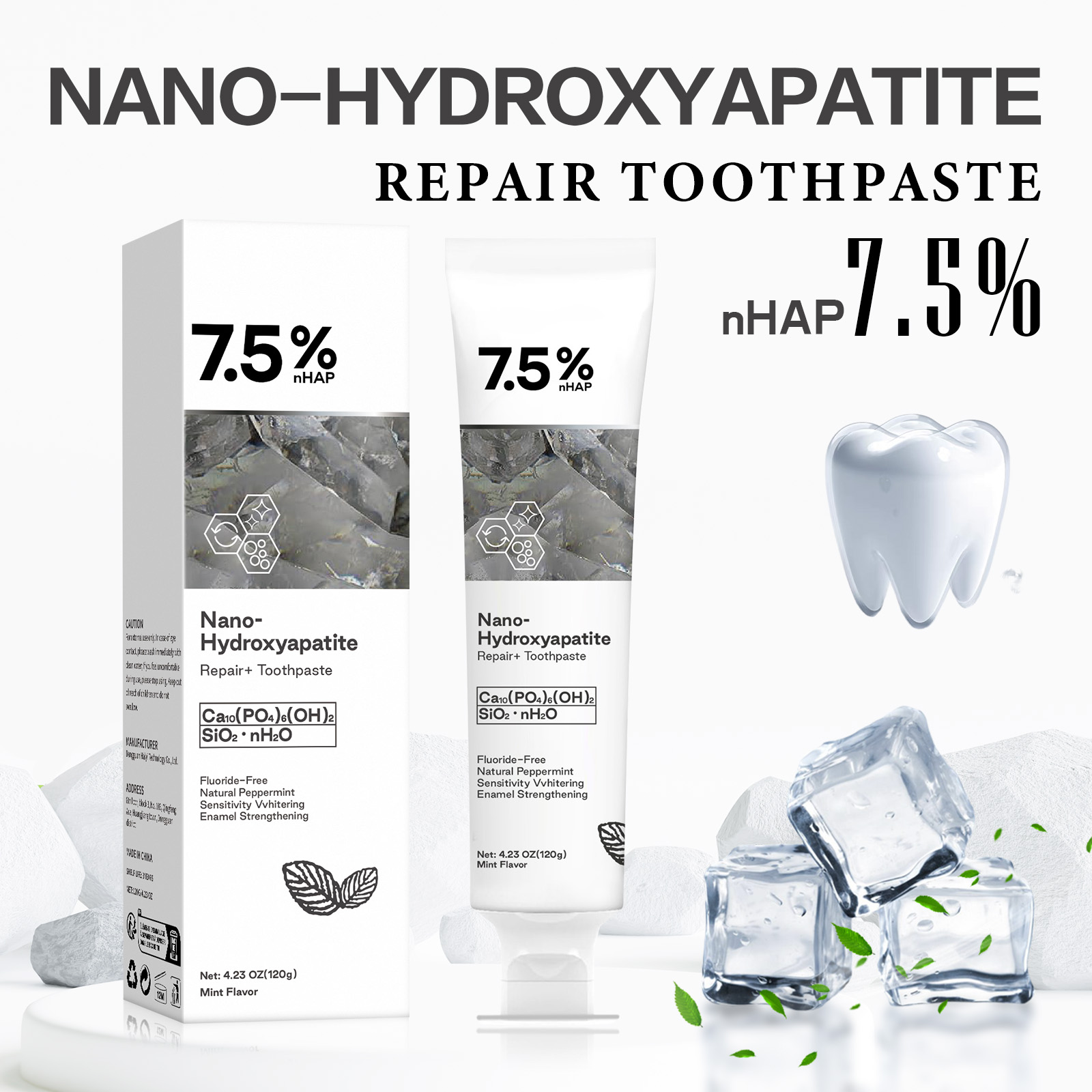 Hydroxyapatite Toothpaste - Hydroxyapatite Whitening Toothpaste – Lifts Tough