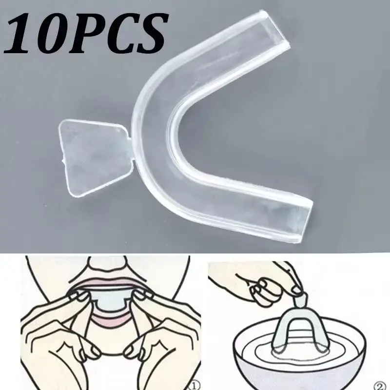 Teeth Whitening Tray - 10Pcs Silicone Mouth Guard Teeth Whitening