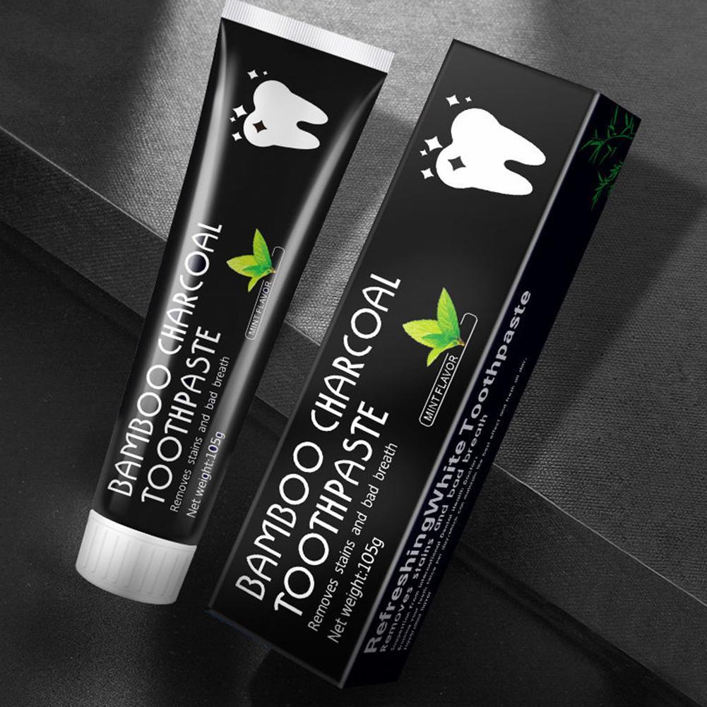 Bamboo Charcoal Toothpaste Whi - Teeth Whitening Activated Organic Charcoal 评论和价格