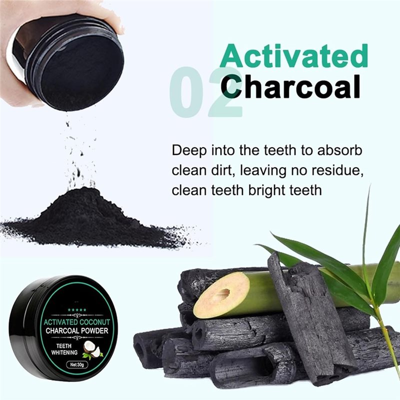 【CONSUMERS' FAVORITE】Teeth Whi - Teeth Whitening Activated Organic Charcoal 评论和价格