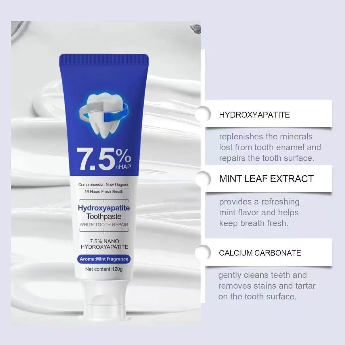 7.5%Nano Hydroxyapatite Toothp - Hydroxyapatite Toothpaste 评论和价格
