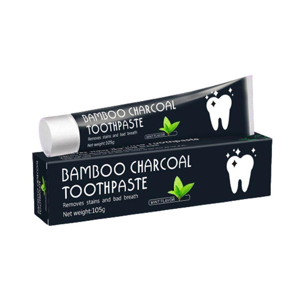 Bamboo Charcoal Toothpaste Whi - Teeth Whitening Activated Organic Charcoal 评论和价格