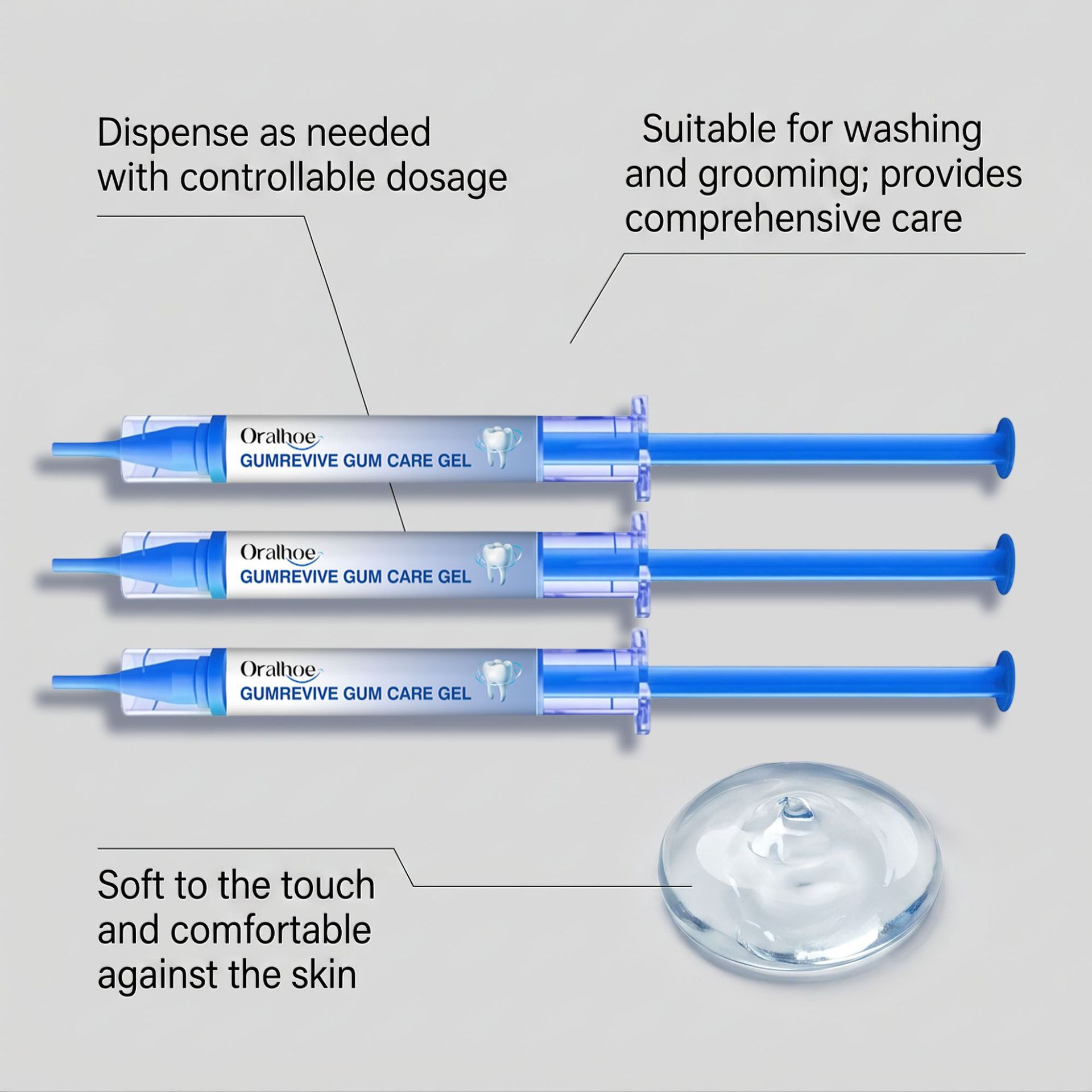 Oral Care Gel 3Pcs Gum Cleanin - Teeth Whitening Price 评论和价格
