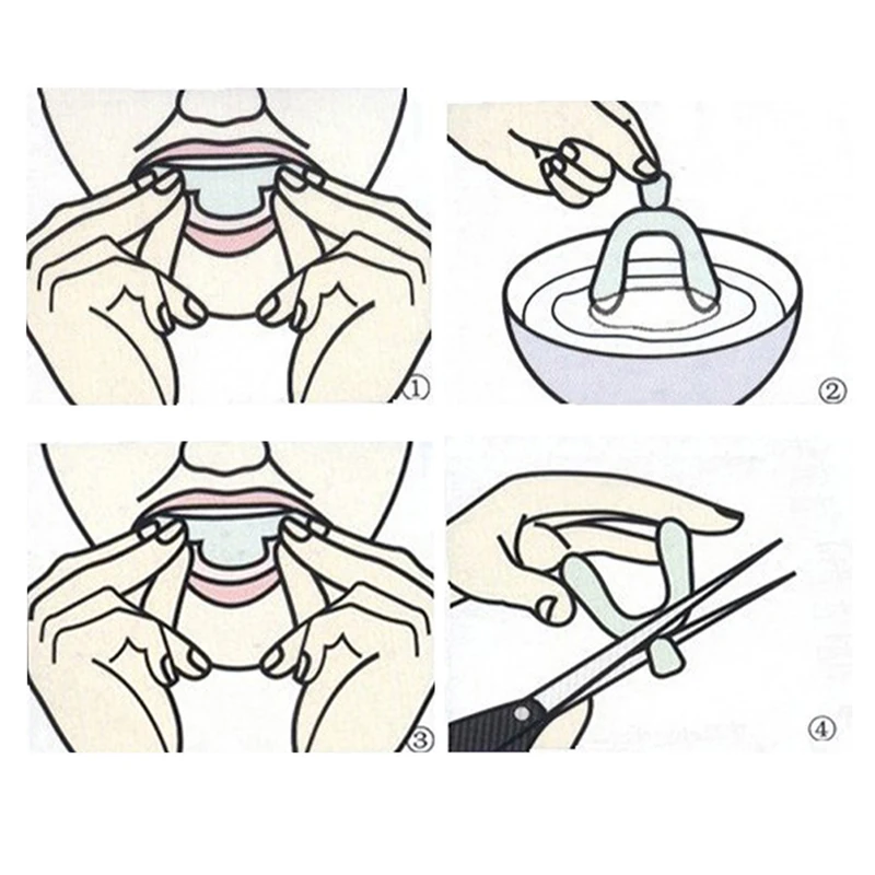 10Pcs/set Silicone Mouth Guard - Teeth Whitening Tray 评论和价格