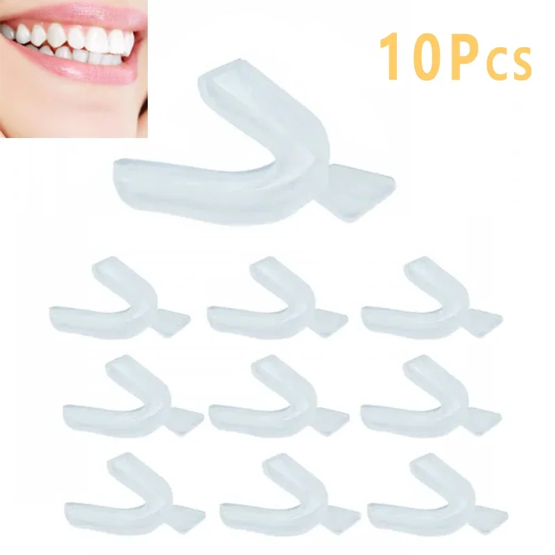 10Pcs Silicone Mouth Guard Tee - Teeth Whitening Tray 评论和价格